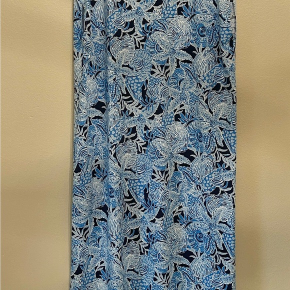 Lilly Pulitzer Blue and White Floral Maxi Dress - Picture 4 of 4